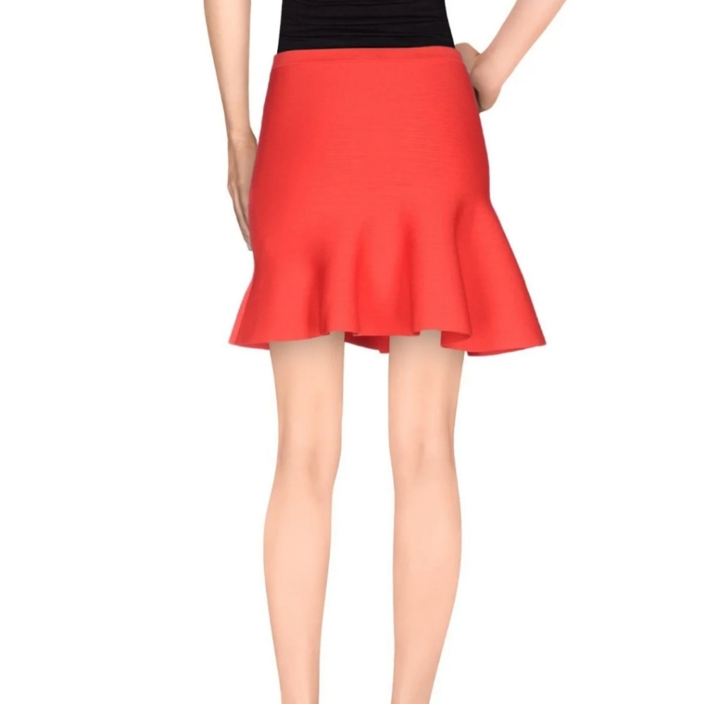 NWT OHNE TITEL Red Stretch Skirt M